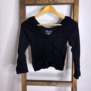 Suzette Collection Black Fitted Top